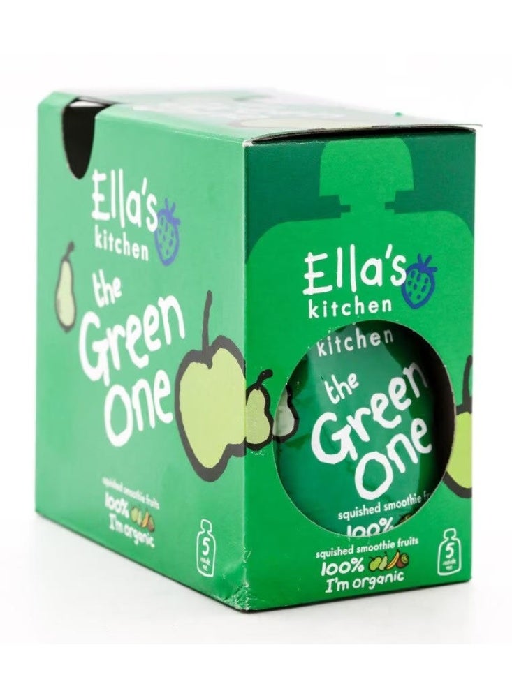 Ella’s kitchen Organic The Green One Squished Smoothie Fruits 6+ Months 5X90G - Image 5